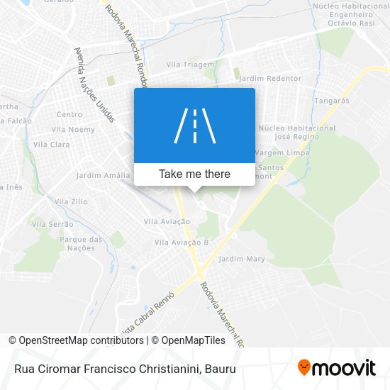 Rua Ciromar Francisco Christianini map