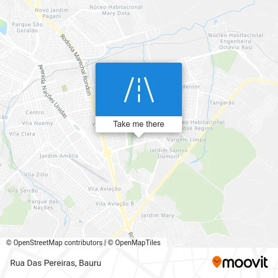 Rua Das Pereiras map