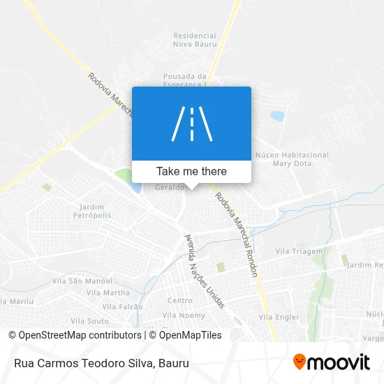 Rua Carmos Teodoro Silva map