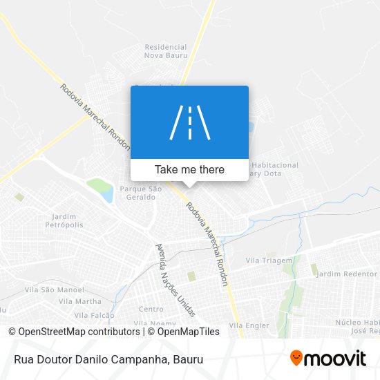 Rua Doutor Danilo Campanha map