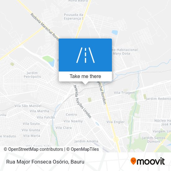 Rua Major Fonseca Osório map