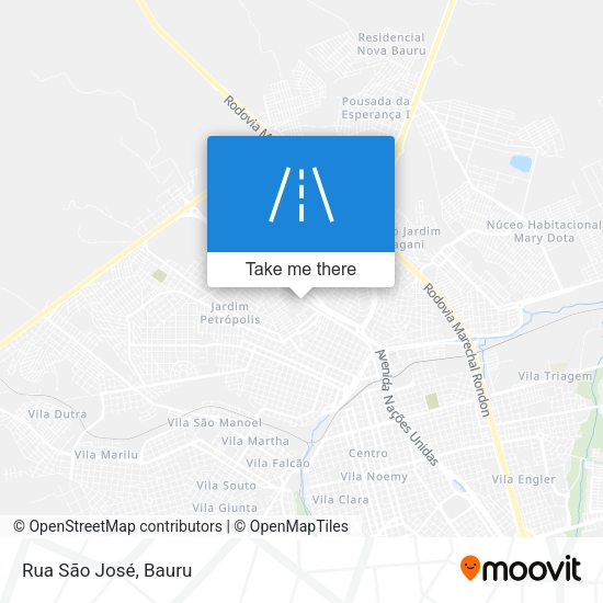 Rua São José map