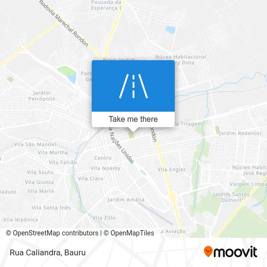 Rua Caliandra map
