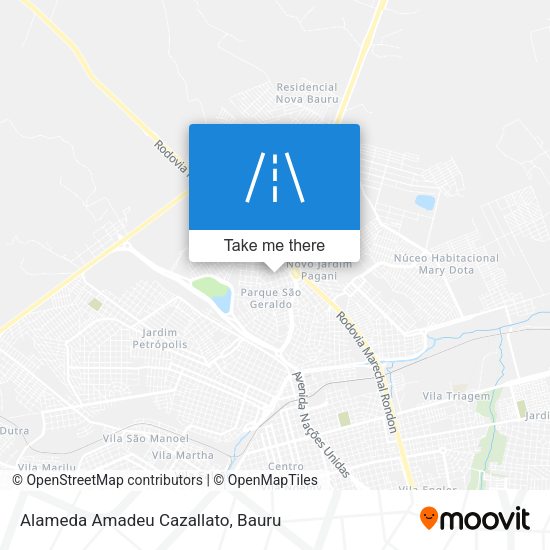 Alameda Amadeu Cazallato map