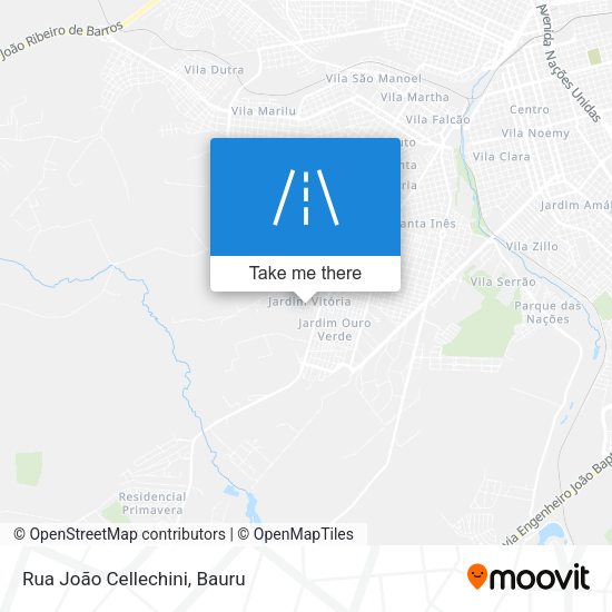 Rua João Cellechini map