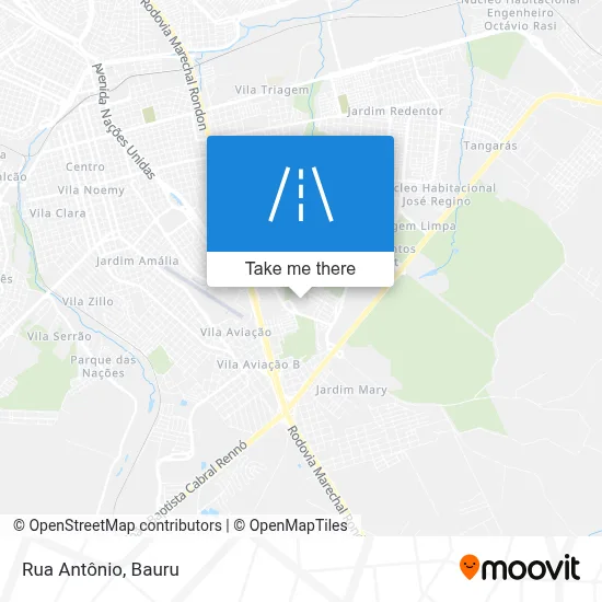 Rua Antônio map