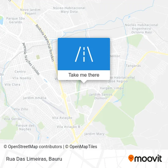 Rua Das Limeiras map