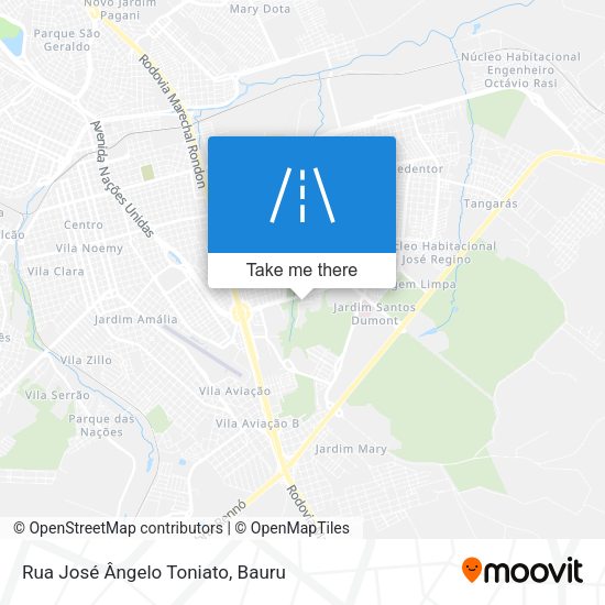 Rua José Ângelo Toniato map