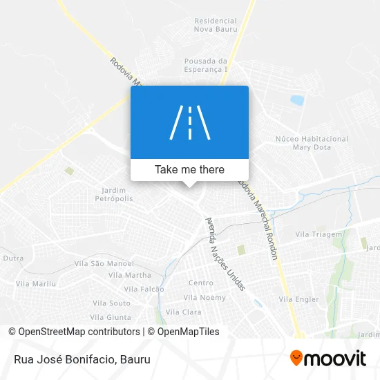 Rua José Bonifacio map