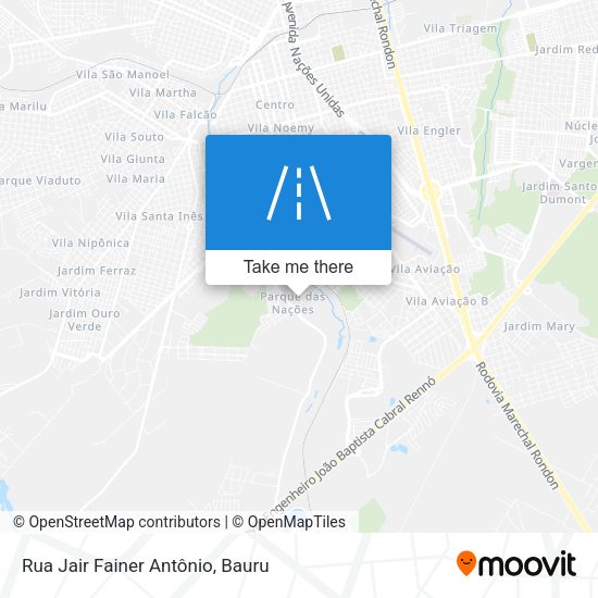 Rua Jair Fainer Antônio map