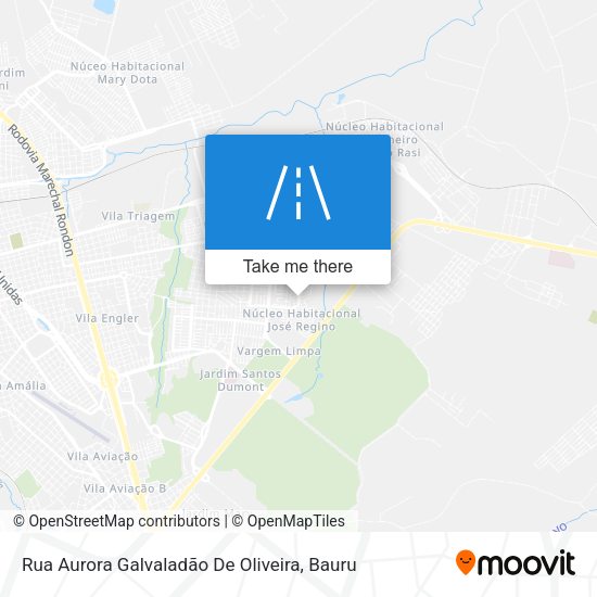 Rua Aurora Galvaladão De Oliveira map