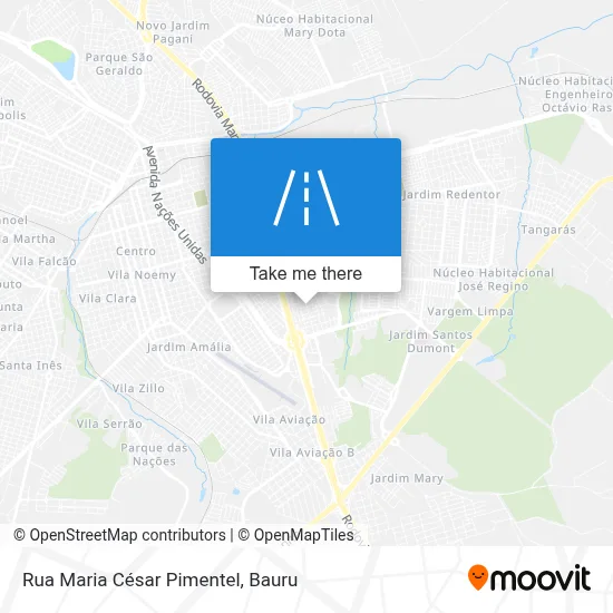 Rua Maria César Pimentel map