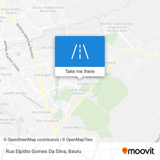 Rua Elpídio Gomes Da Silva map