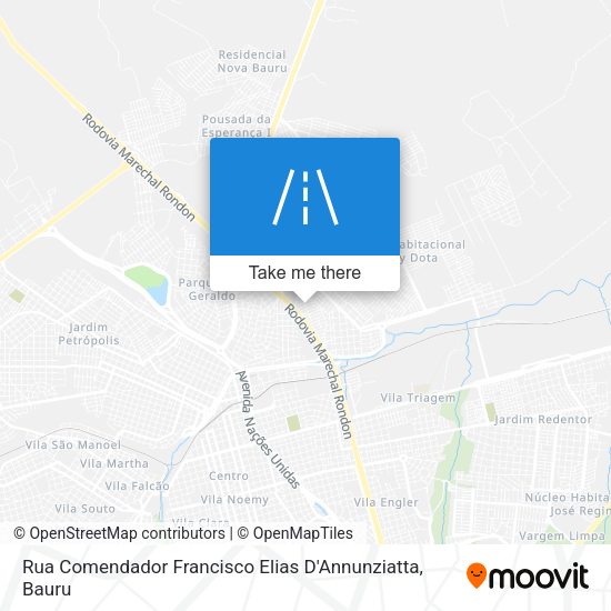 Rua Comendador Francisco Elias D'Annunziatta map