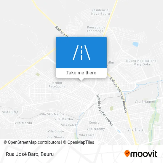 Rua José Baro map