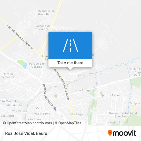 Rua José Vidal map