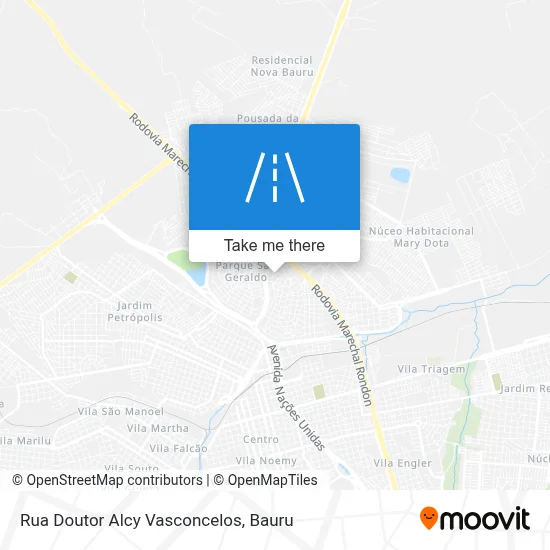 Rua Doutor Alcy Vasconcelos map