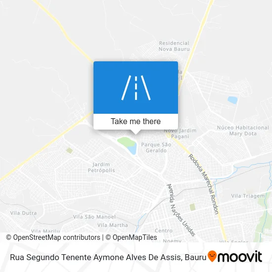 Rua Segundo Tenente Aymone Alves De Assis map