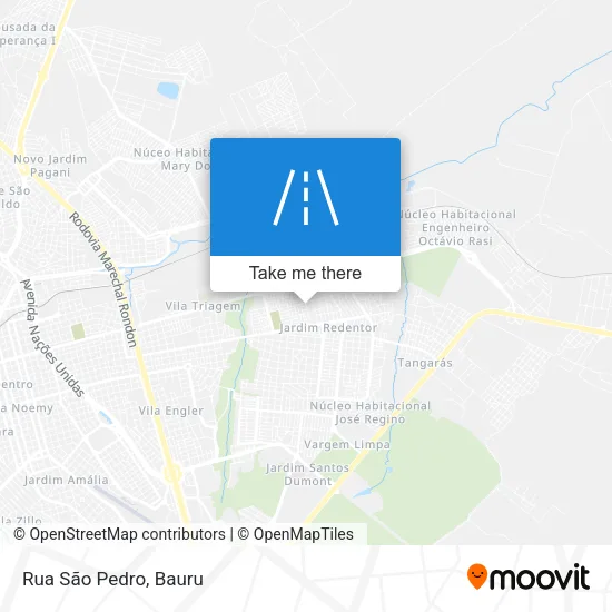 Rua São Pedro map
