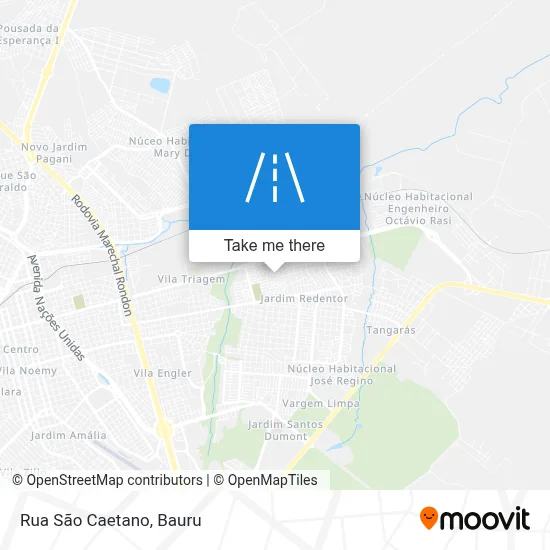 Rua São Caetano map