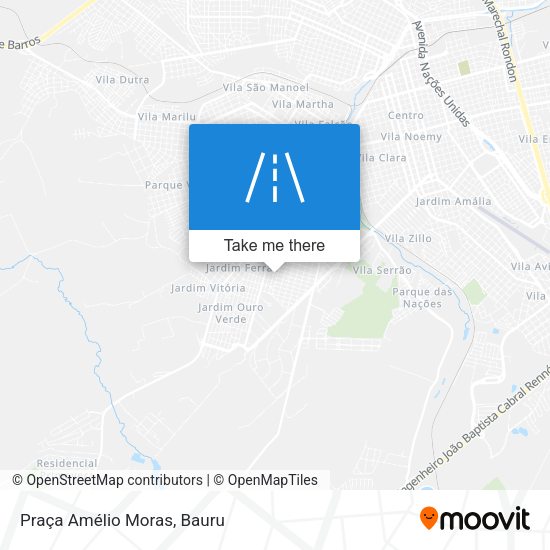 Praça Amélio Moras map