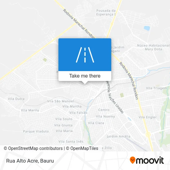 Rua Alto Acre map