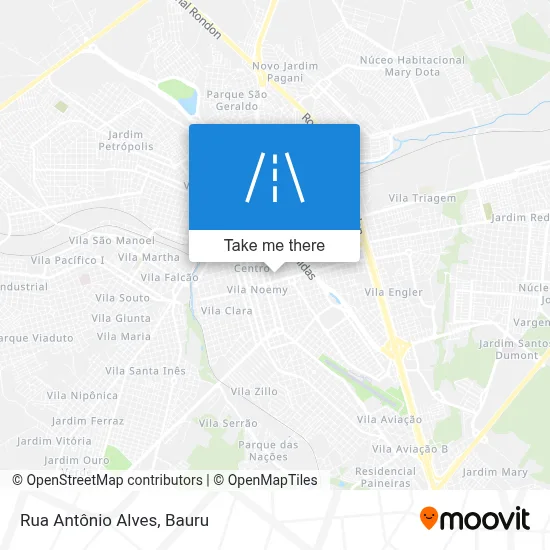 Rua Antônio Alves map