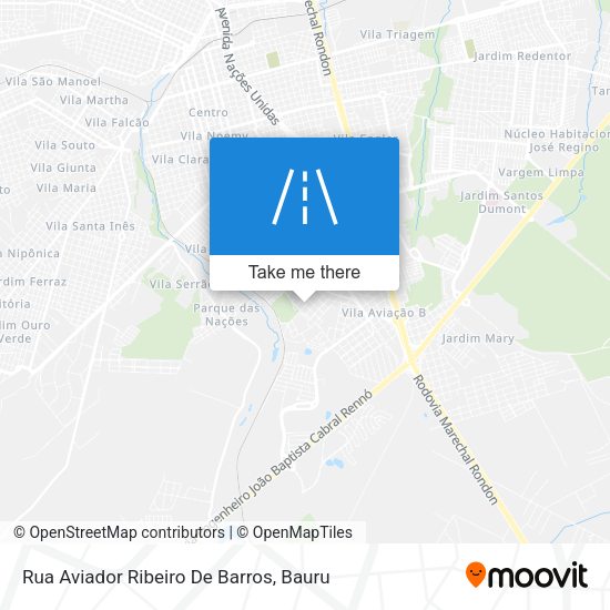 Rua Aviador Ribeiro De Barros map