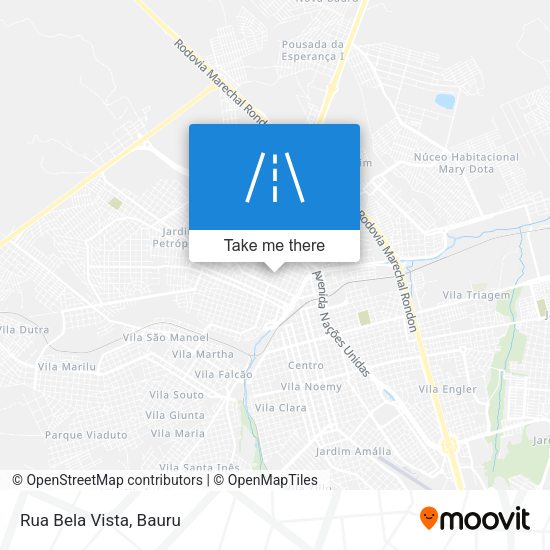 Rua Bela Vista map