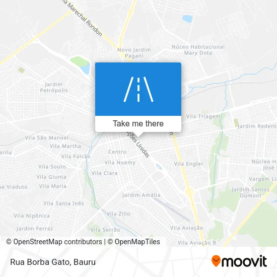 Rua Borba Gato map