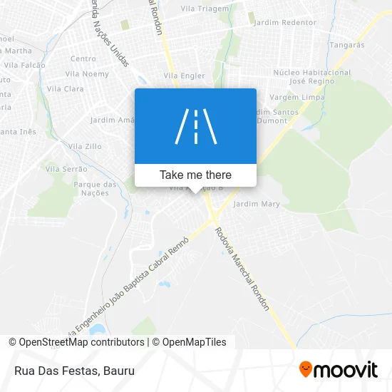 Rua Das Festas map