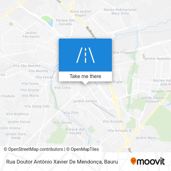 Rua Doutor Antônio Xavier De Mendonça map