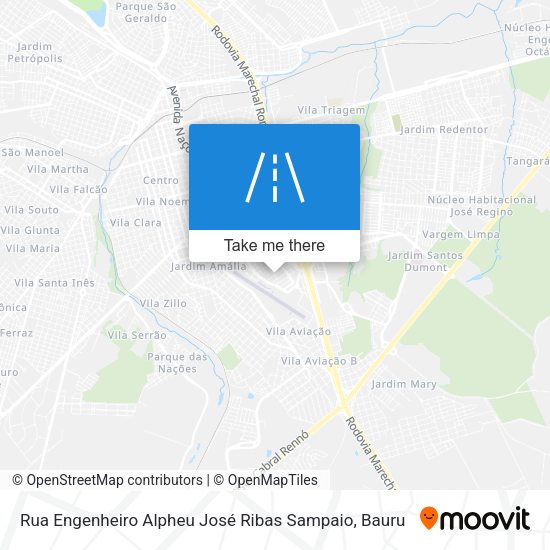 Rua Engenheiro Alpheu José Ribas Sampaio map