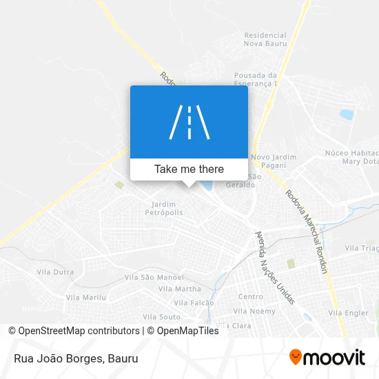 Rua João Borges map