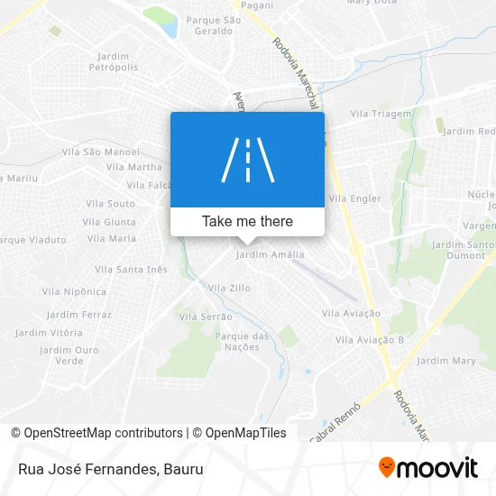 Rua José Fernandes map
