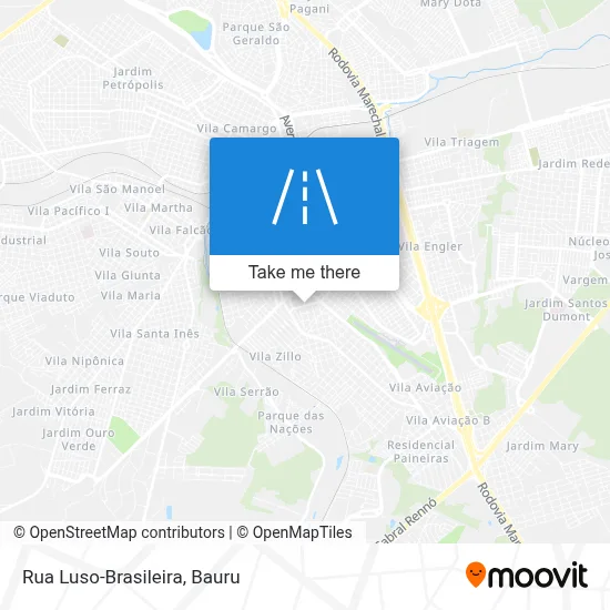 Rua Luso-Brasileira map
