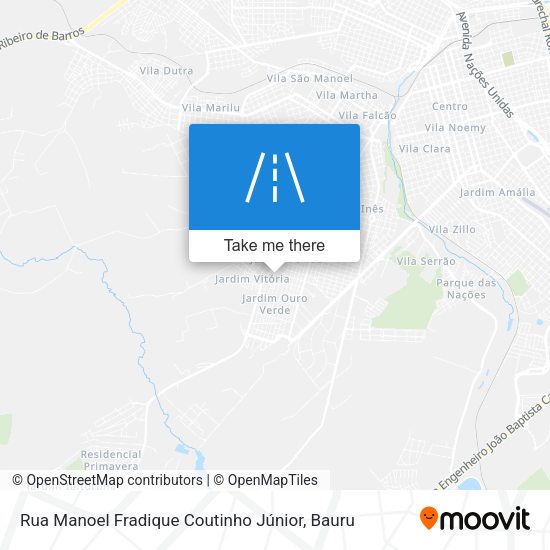 Rua Manoel Fradique Coutinho Júnior map