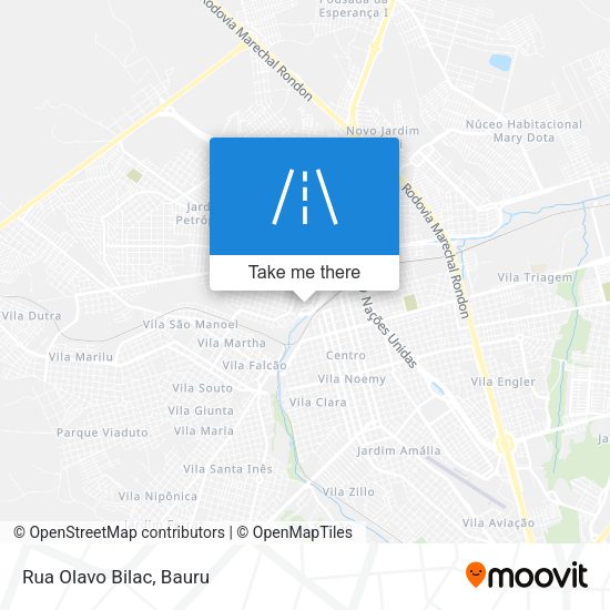 Rua Olavo Bilac map