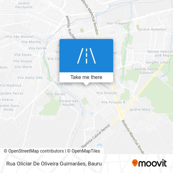 Rua Oliciar De Oliveira Guimarães map