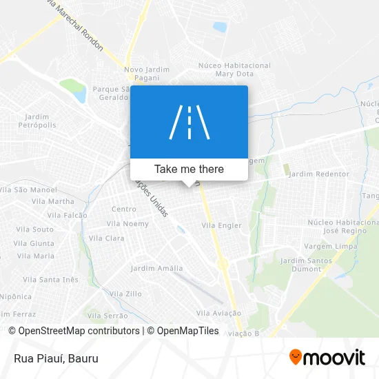 Rua Piauí map