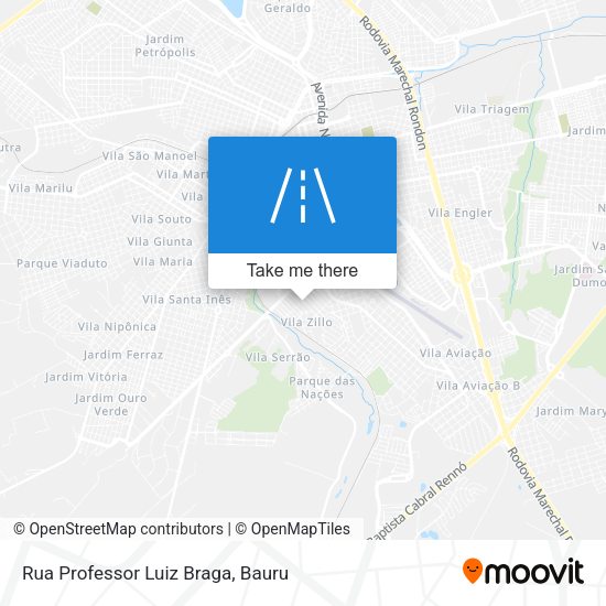 Rua Professor Luiz Braga map