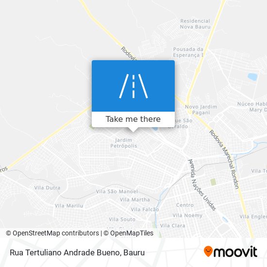 Rua Tertuliano Andrade Bueno map