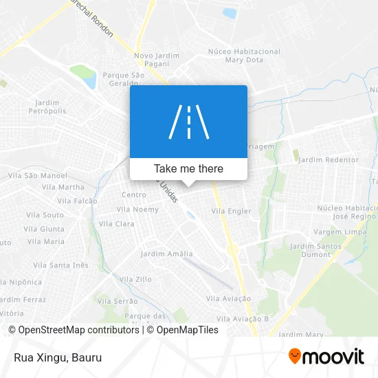 Rua Xingu map