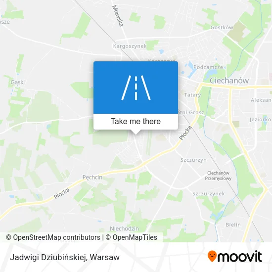 Карта Jadwigi Dziubińskiej