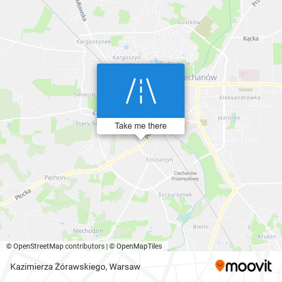 Kazimierza Żórawskiego map