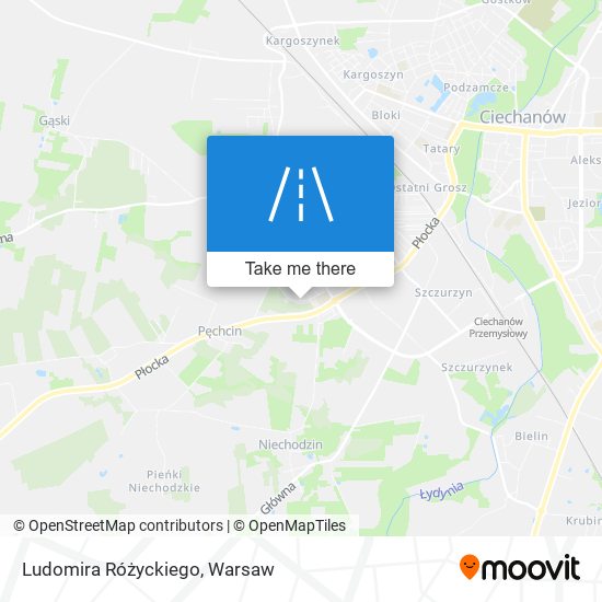 Ludomira Różyckiego map