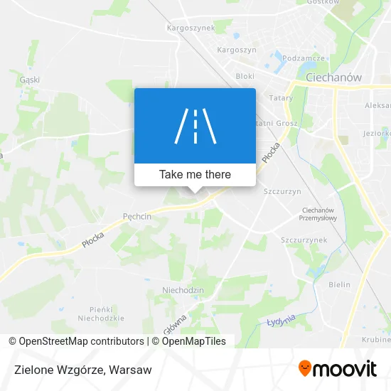 Карта Zielone Wzgórze