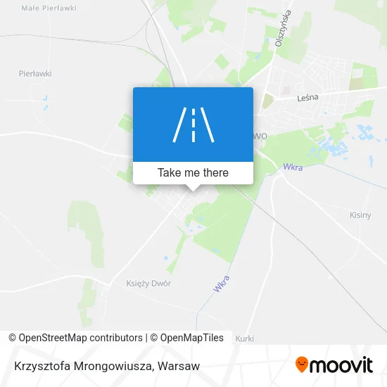 Карта Krzysztofa Mrongowiusza