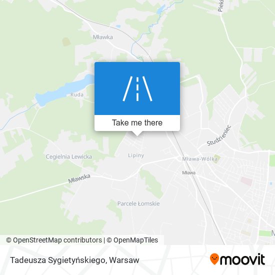 Tadeusza Sygietyńskiego map