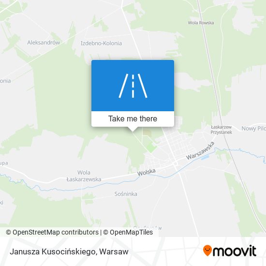 Janusza Kusocińskiego map